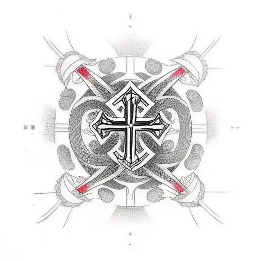 Christian Cross Long