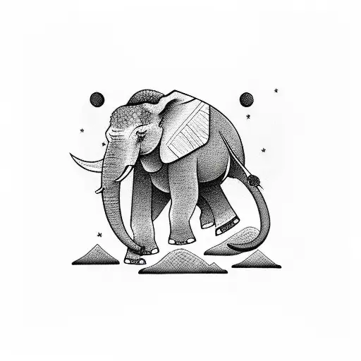 Hills With A Withe Elephant