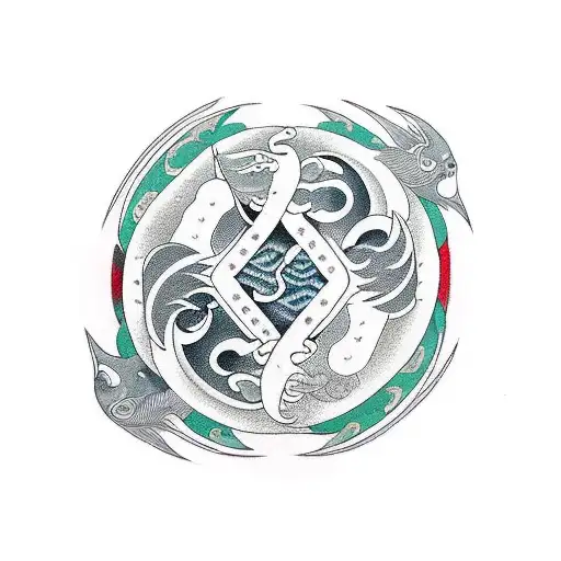 Yin And Yang Pisces Symbol