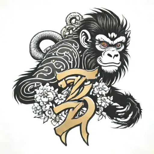 Monkey Kings Letter Z