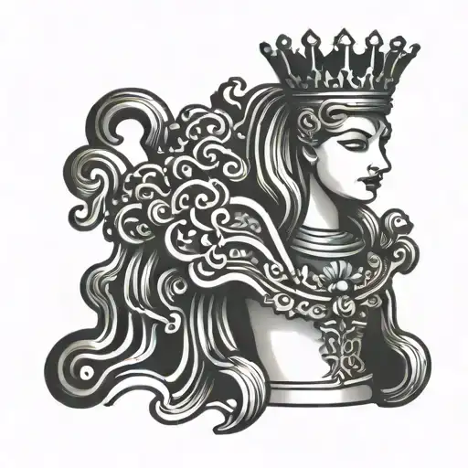 Queen Chess Piece With Crown