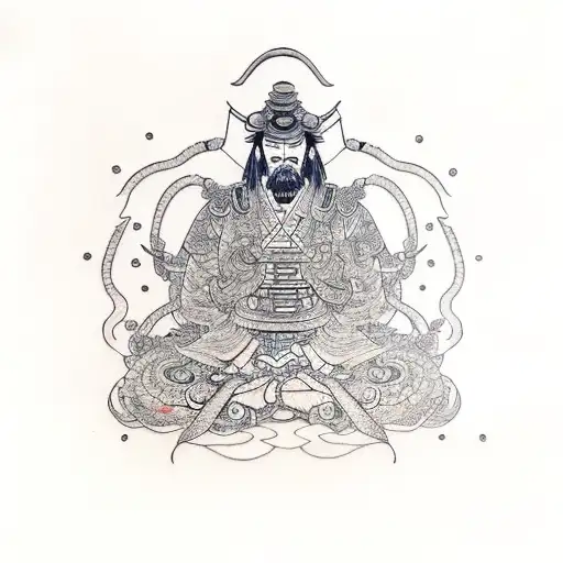 Samurai With Octupus