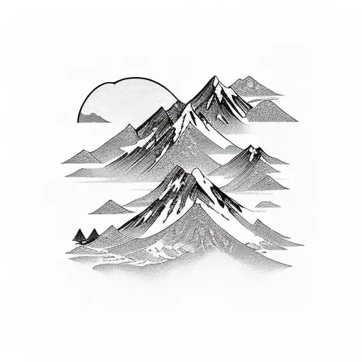 Mountain New Zealand For Ribcage Fine Line And Add A Sentence