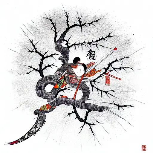 Katana In The Tree