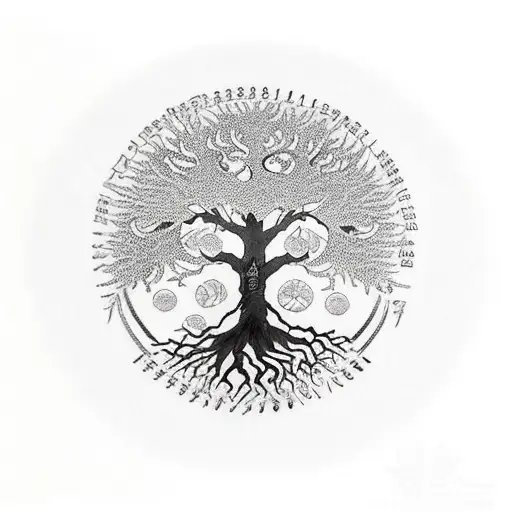 Tree Of Life With Numbers