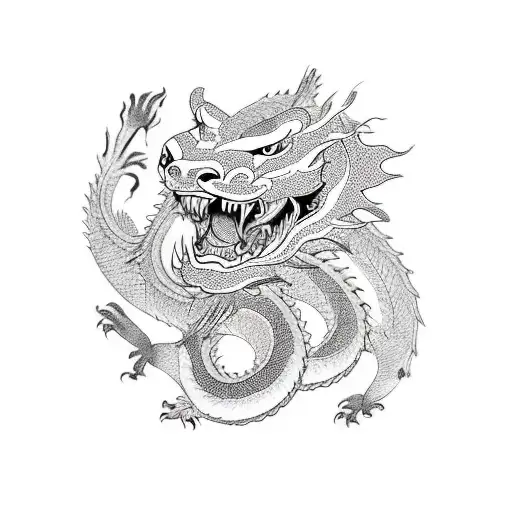 Dragon Around 2 Tigers