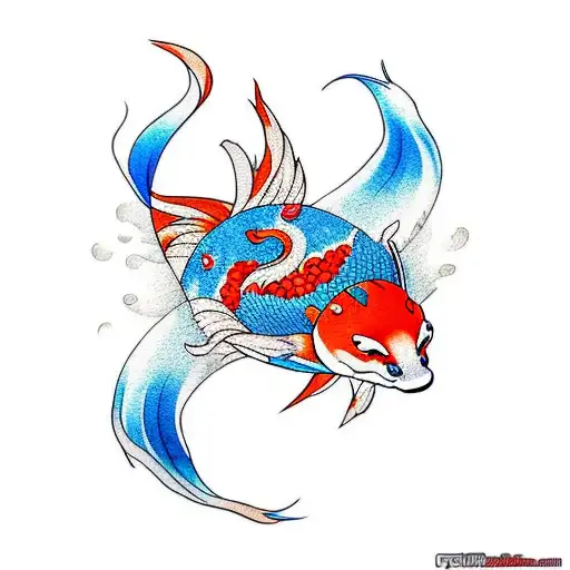 Firefox And Koi Fish
