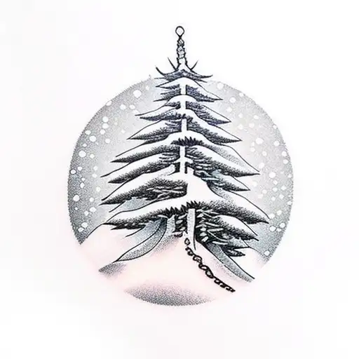 Pine Tree Snow