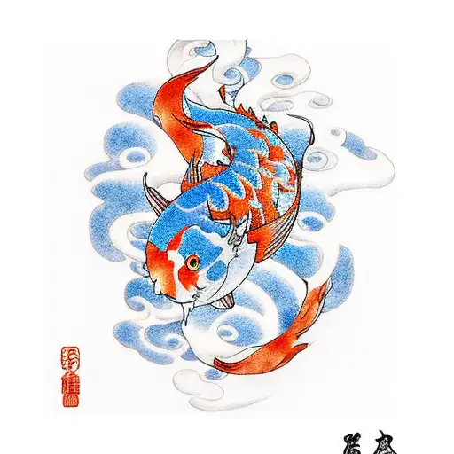 Firefox And Koi Fish
