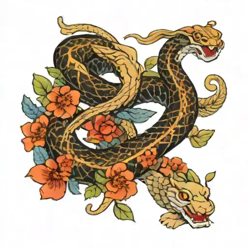 Snake And Rabbit Surrounded