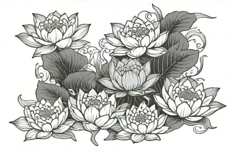 Lotus Flower Bed