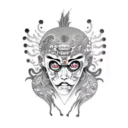 Crow With Junji Ito Drawing Style