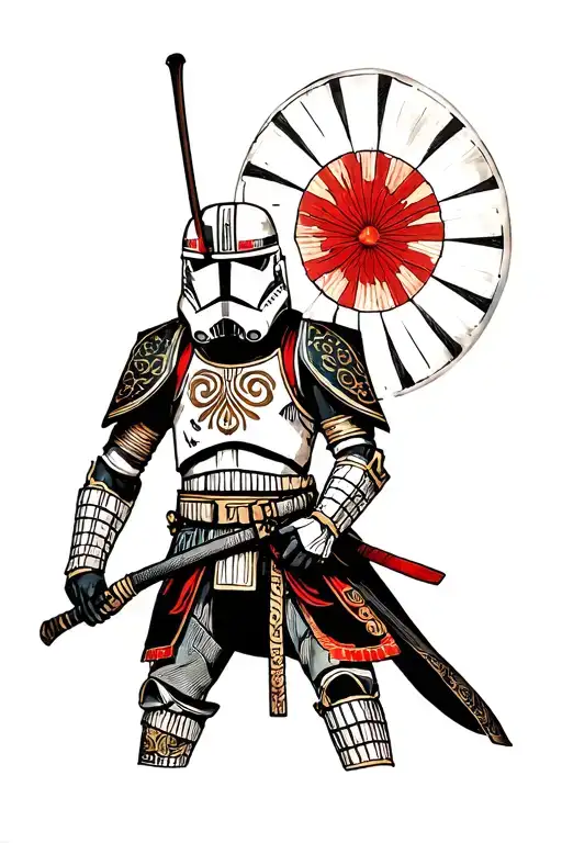 Clone Trooper Samurai Warrior
