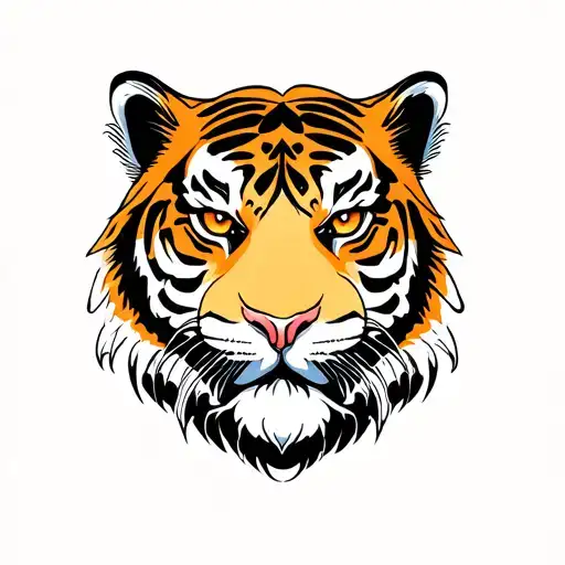 Japanese Style Full Arm Tattoo Design With Tiger