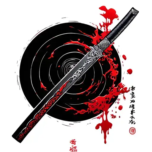 Katana And Blood