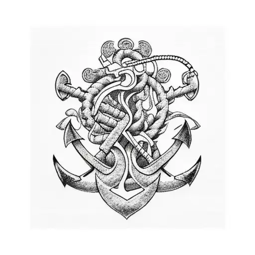 Anchor With Ace Shmbol