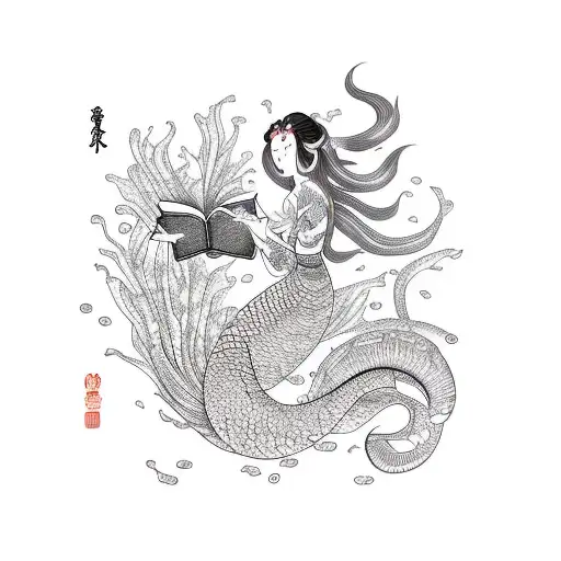 Bookworm Mermaid