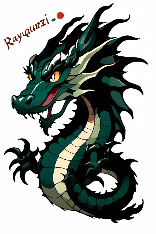 Rayquaza As A Realistic Dragon