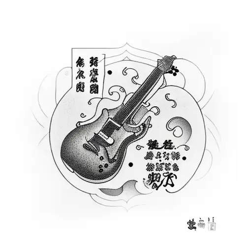 Guitar With Text
