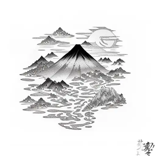 Paysage De La Corse Avec L'univers De Naruto