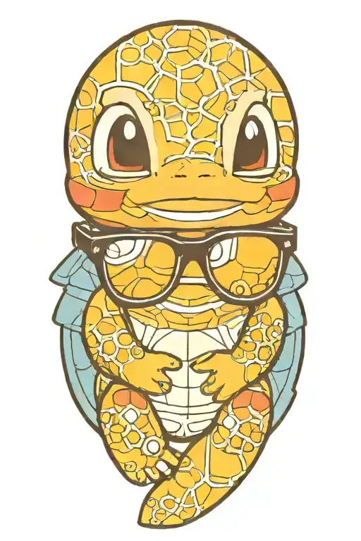 Pokemon Squirtle Wearing Sunglasses