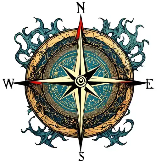 Compass Of The Yggdrasil Tree Made