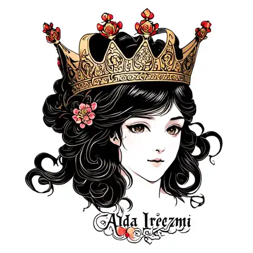 Princess Crown With The Name Ada