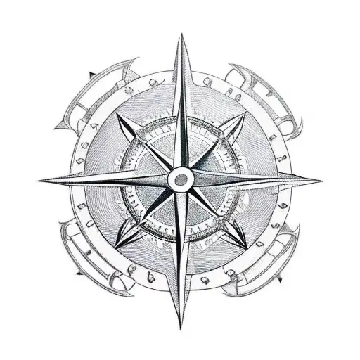 Trident Nautical Compass Thomas Lavonia Anchor