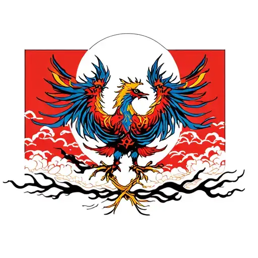 Phoenix Flag Intertwined