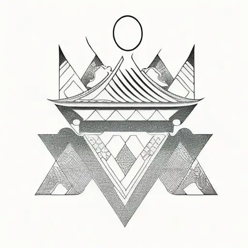 Black Minimal Triangle Represents Acceptance