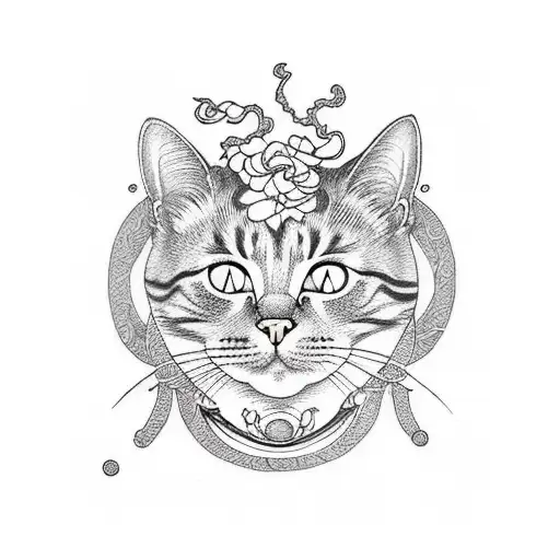 Cat Inside A Golden Ratio