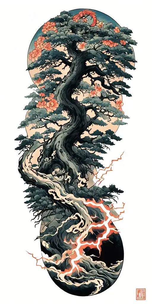 Rume And Tree And Lightning