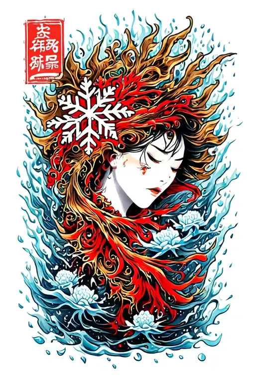 Snowflake Melting Into Rain