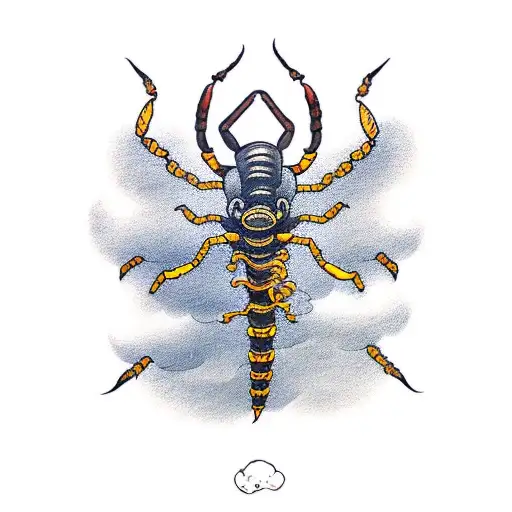 Scorpion With Clouds