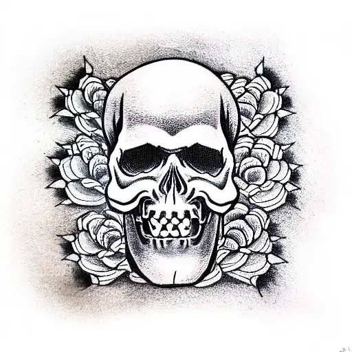 Tire And Skull