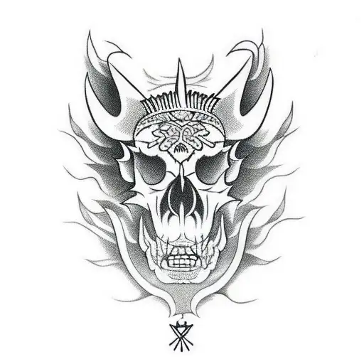 Hog Skull Side Profile