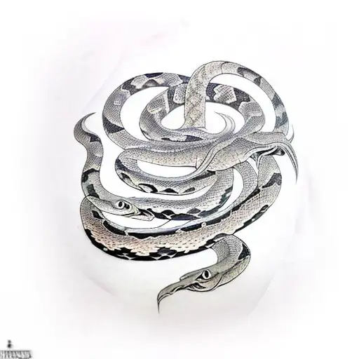 Neotraditional Japanese Snake