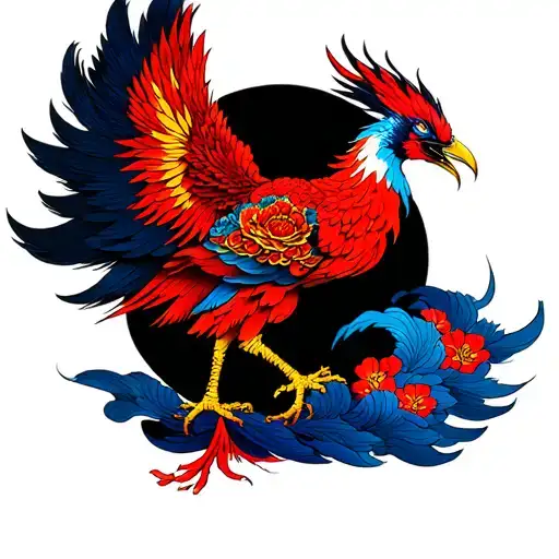 Japanese Phoenix On The Arm