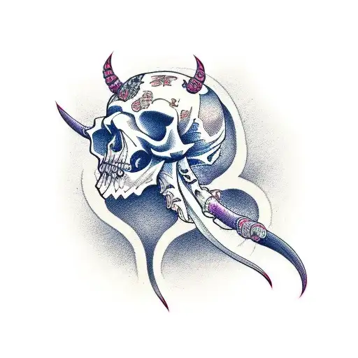 Demon Skull Neck