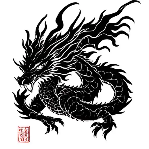 Dragon With Pieces And Libra And Chihuahua Name Bella Combined Pieces Sign