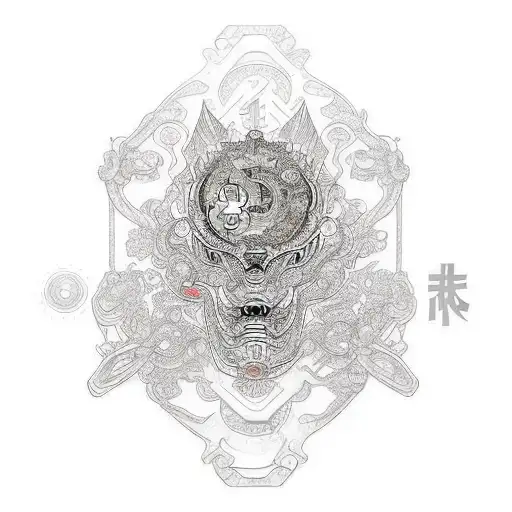 An Intricate Mechanical Design Incorporating Elements Of A Bike And A Crypto Currency Symbol