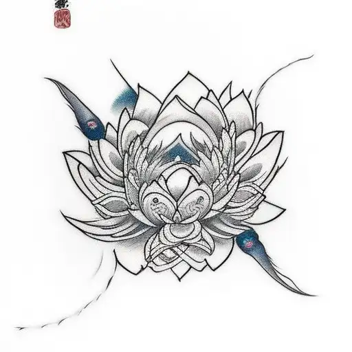 Feather And Lotus