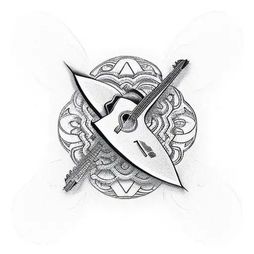 A Guitar Pick With A Mathematical Formula Engraved On It