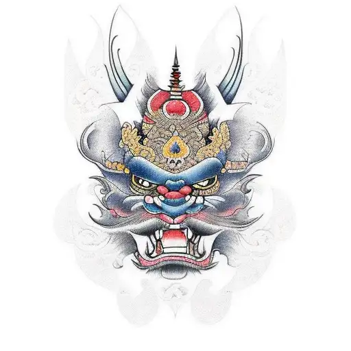 Irezumi In Color With Barong From Bali