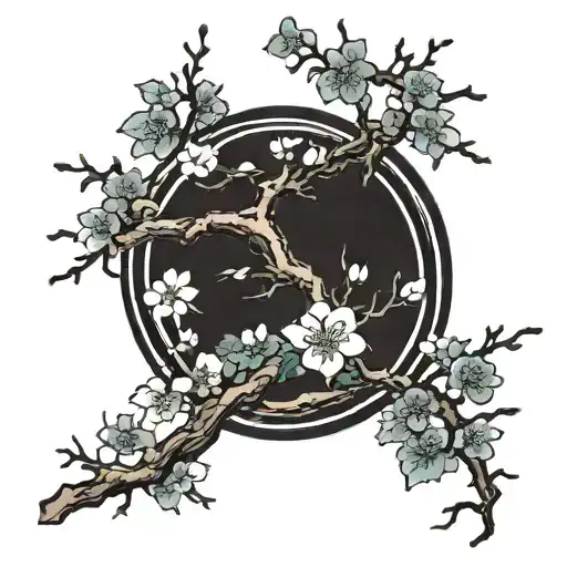 Floating Sakura Branch