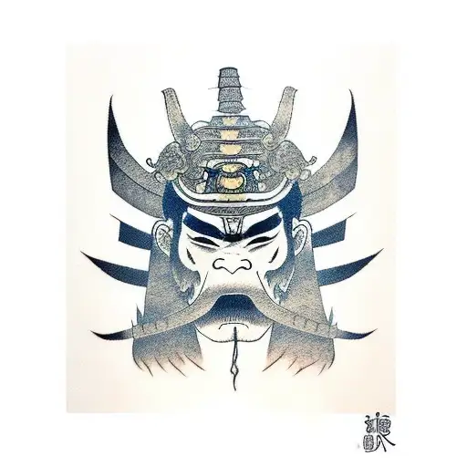 Samurai Half Mask