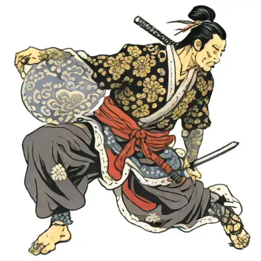 Sober Samurai Warrior