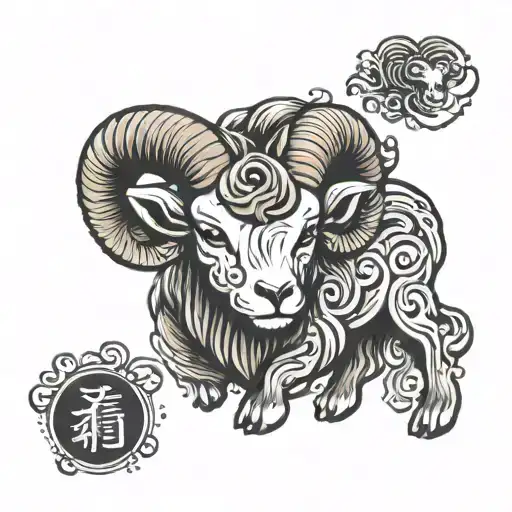 Small Aries Zodiac Sign
