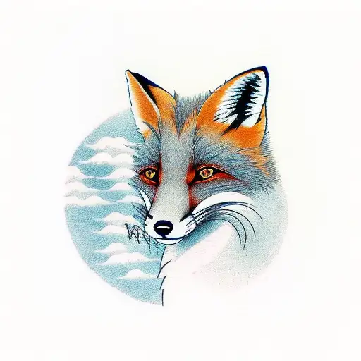 A Fox Looking Toward The Sky