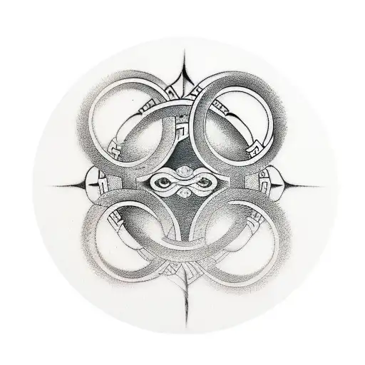 Enso Circle Unfinished With Buda Meditatint In Front